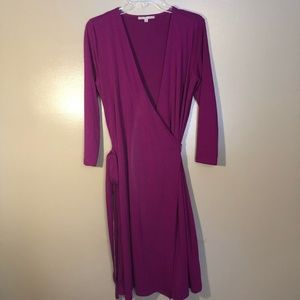 GAP Wrap around purple dress size medium